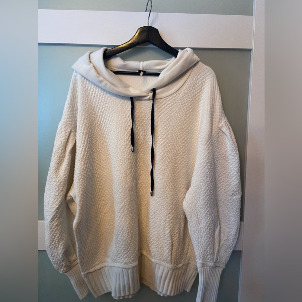 Free People White Hoodie